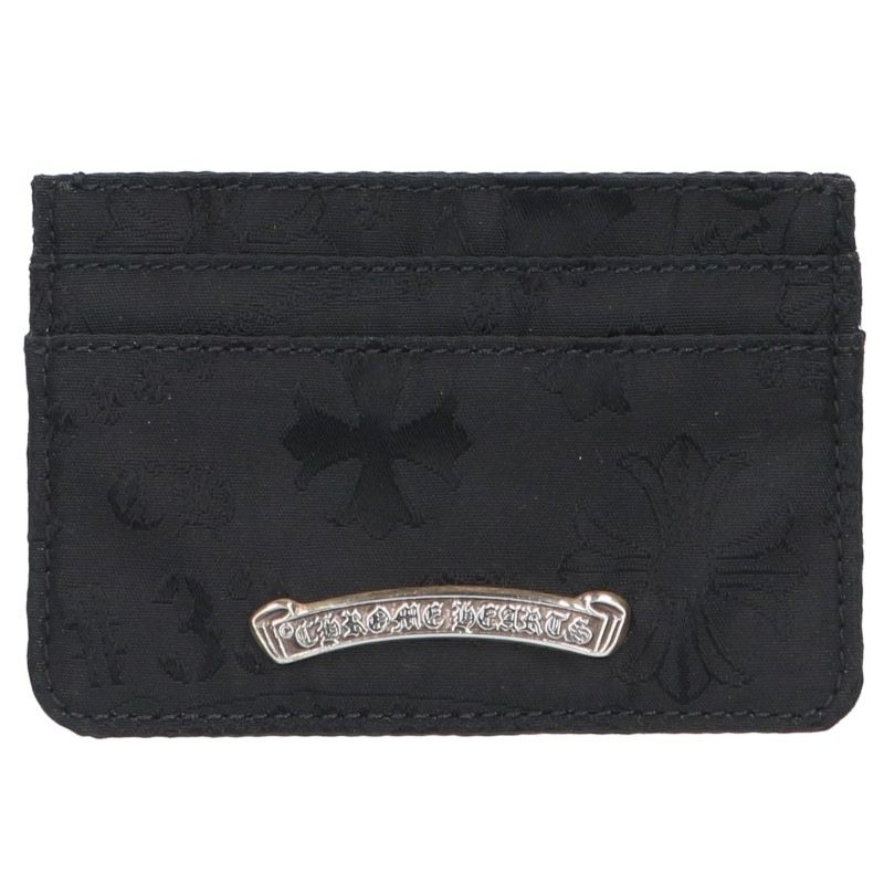 Chrome Hearts Scroll Label Nylon Card Holder Card Case Size ONE SIZE