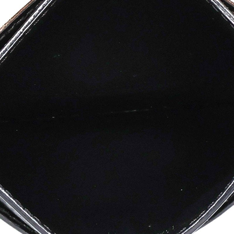 CELINE Black Triomphe Pattern Card Case