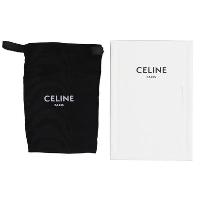 CELINE Black Triomphe Pattern Card Case