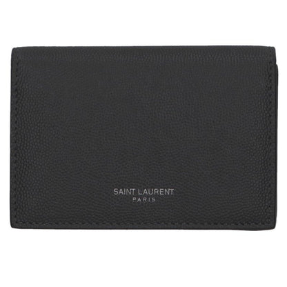 SAINT LAURENT PARIS Leather Card Case Grey