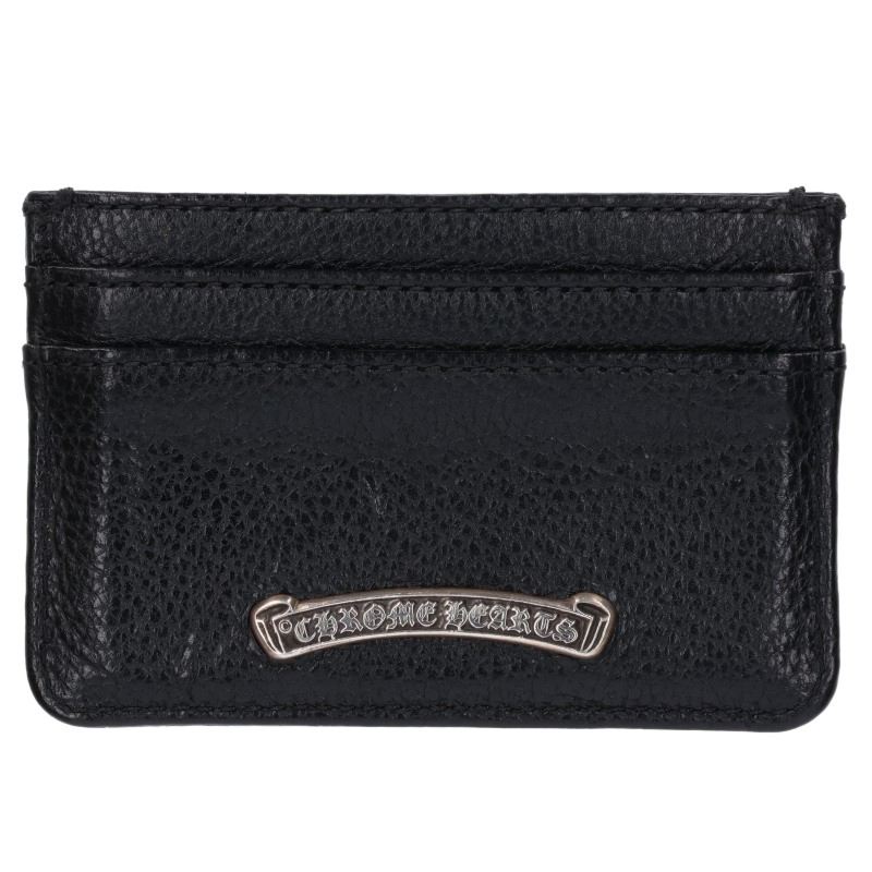 Chrome Hearts Double Side Scroll Leather Card Case