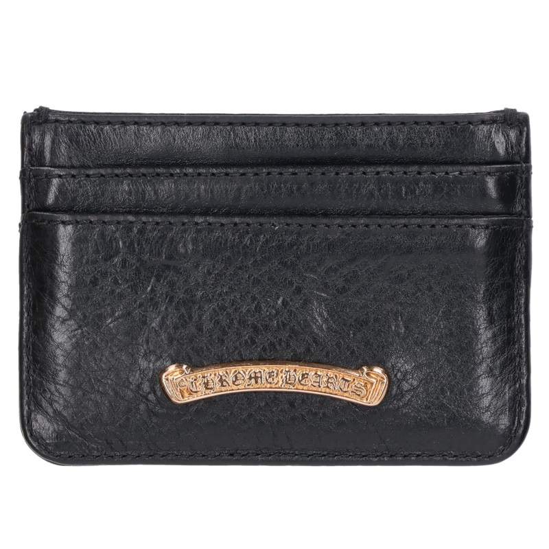 Chrome Hearts 22K DBL SIDED Pave Diamond Leather Card Case