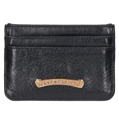 Chrome Hearts 22K DBL SIDED Pave Diamond Leather Card Case