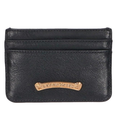 Chrome Hearts 22K Pave Diamond Tiny CH Cross Leather Wallet