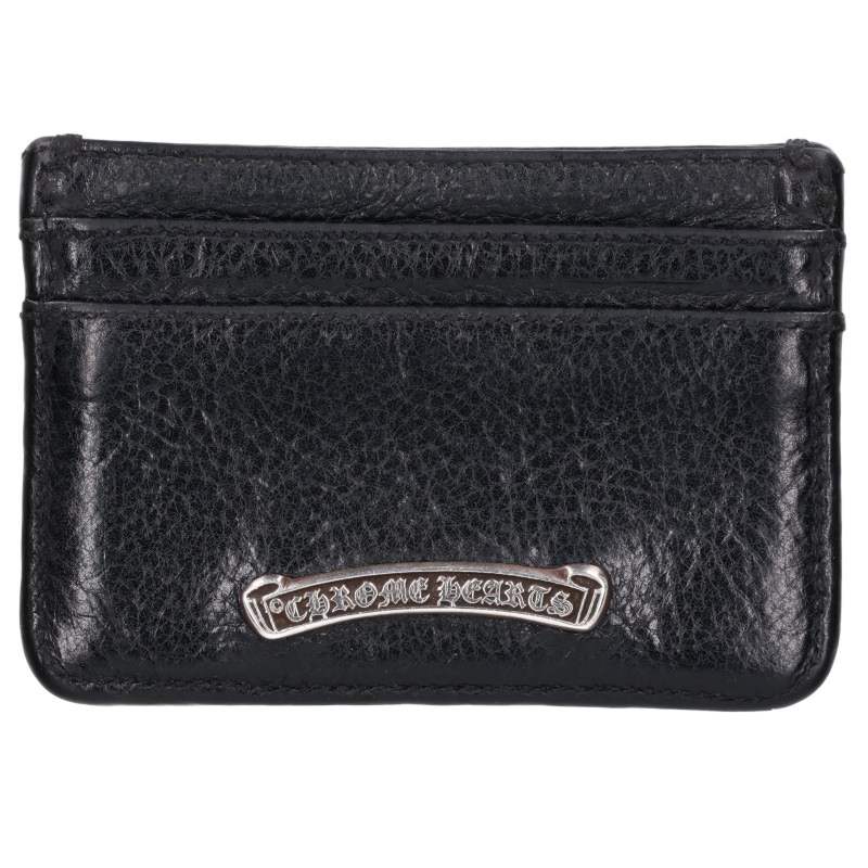 Chrome Hearts Double Side Scroll Leather Card Case