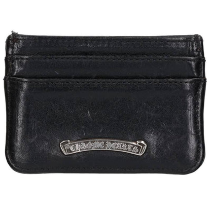 Chrome Hearts Double Side Scroll Label Leather Wallet