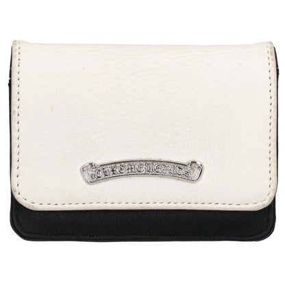 Chrome Hearts CRD Arch Logo Plate 3-Pocket Leather Card Case