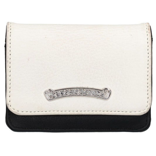 Chrome Hearts CRD Arch Logo Plate 3-Pocket Leather Card Case
