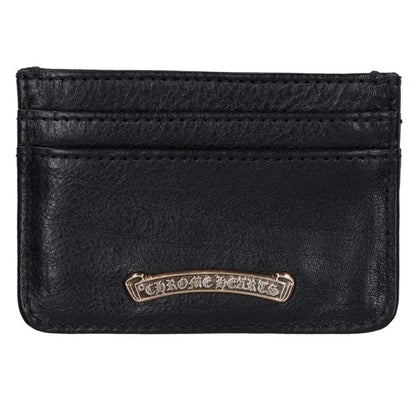 Chrome Hearts Double Side Scroll Label Leather Card Multi