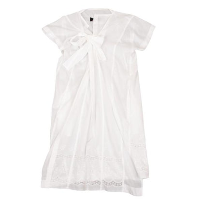 tricot COMME des GARCONS Cotton Lace Tunic White Blouse Size M