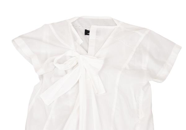 tricot COMME des GARCONS Cotton Lace Tunic White Blouse Size M