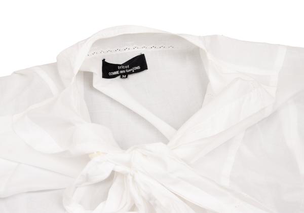 tricot COMME des GARCONS Cotton Lace Tunic White Blouse Size M