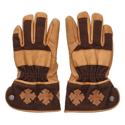 Chrome Hearts CH Plus Patch Leather Gloves Size ONE SIZE
