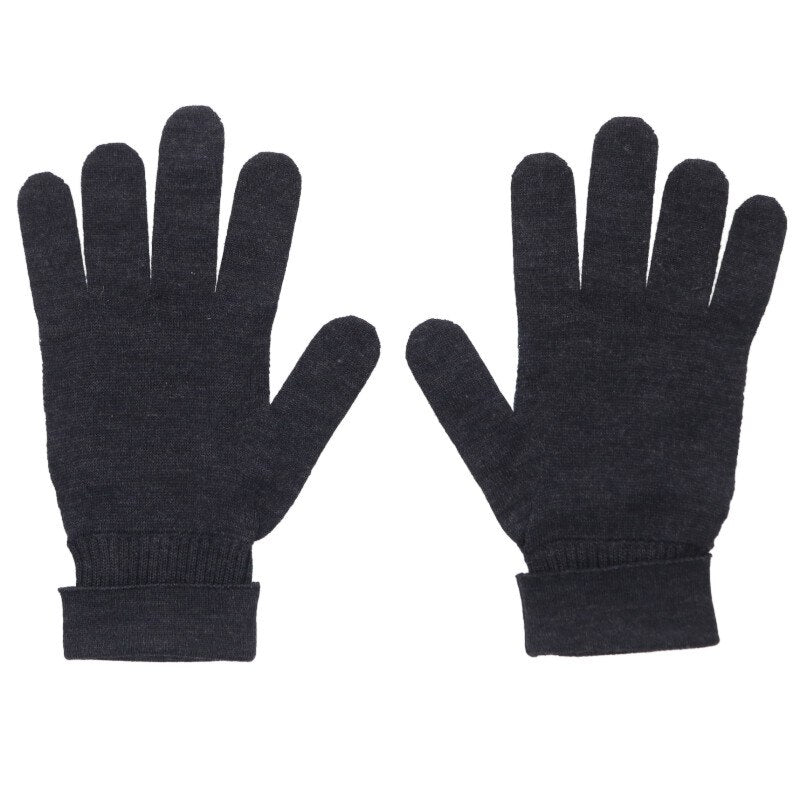Louis Vuitton Damier wool knit gloves Gray
