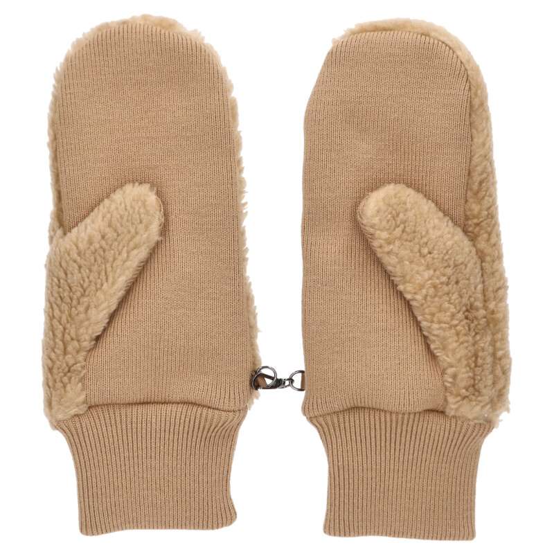 DSQUARED2 ICON Boa Gloves Beige Size ONE SIZE