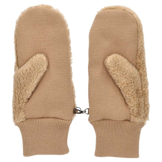 DSQUARED2 ICON Boa Gloves Beige Size ONE SIZE