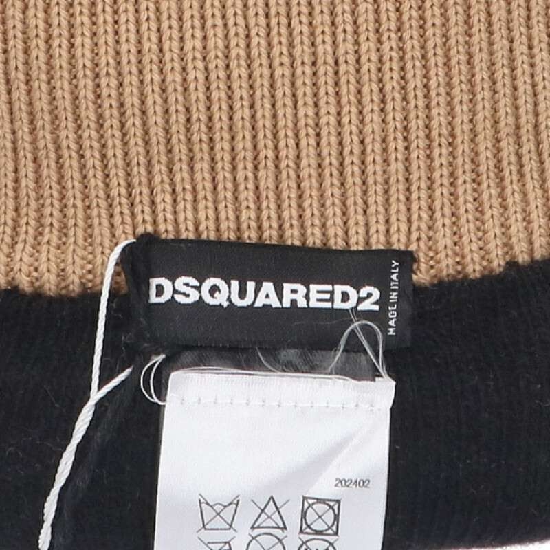 DSQUARED2 ICON Boa Gloves Beige Size ONE SIZE