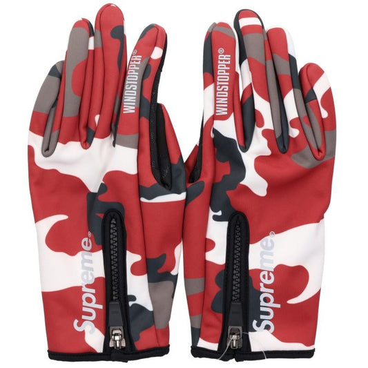 SUPREME WINDSTOPPER Zip Gloves Red Size L