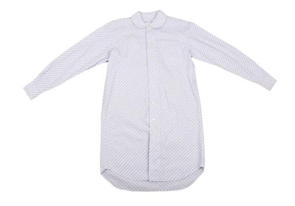 COMME des GARCONS Cotton Bias Shirt White/Blue Size XS