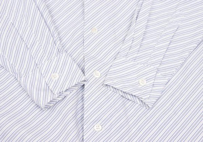 COMME des GARCONS Cotton Bias Shirt White/Blue Size XS