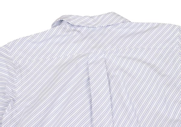 COMME des GARCONS Cotton Bias Shirt White/Blue Size XS
