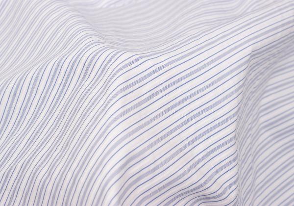 COMME des GARCONS Cotton Bias Shirt White/Blue Size XS
