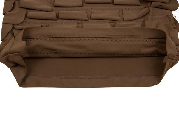 COMME des GARCONS Poly Applique Blouse Brown Size S