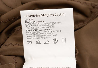 COMME des GARCONS Poly Applique Blouse Brown Size S