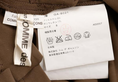 COMME des GARCONS Poly Applique Blouse Brown Size S