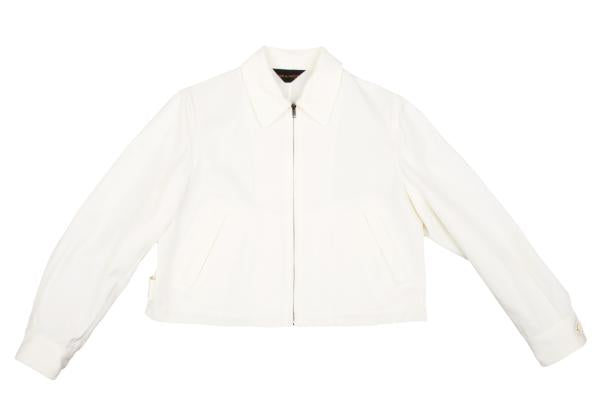 COMME des GARCONS Acrylic Short Zip Blouson Cream Size M