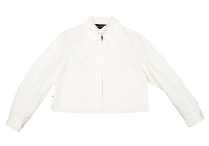 COMME des GARCONS Acrylic Short Zip Blouson Cream Size M