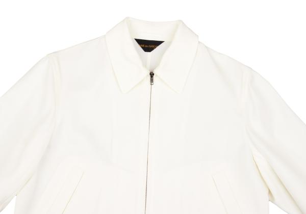 COMME des GARCONS Acrylic Short Zip Blouson Cream Size M