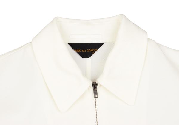 COMME des GARCONS Acrylic Short Zip Blouson Cream Size M