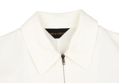 COMME des GARCONS Acrylic Short Zip Blouson Cream Size M