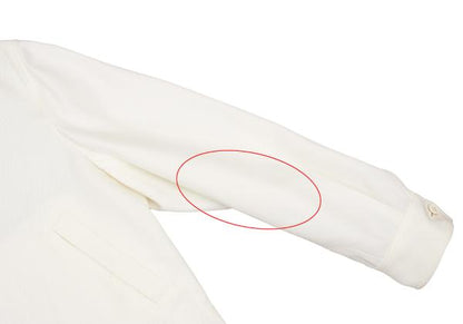 COMME des GARCONS Acrylic Short Zip Blouson Cream Size M
