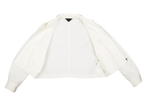 COMME des GARCONS Acrylic Short Zip Blouson Cream Size M