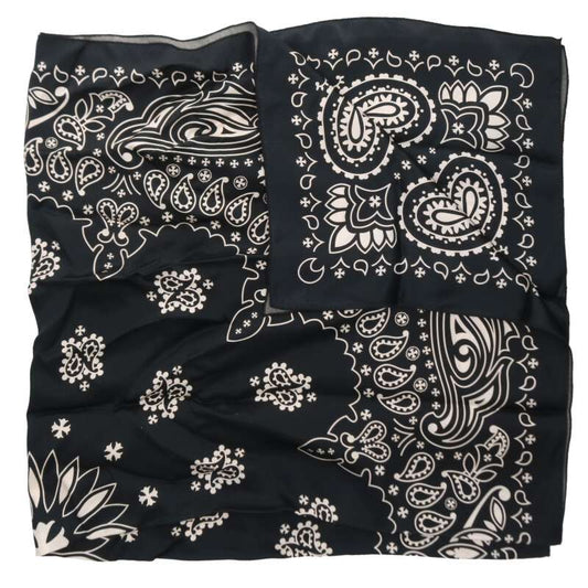 Chrome Hearts Oversized paisley scarf Black