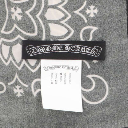 Chrome Hearts Oversized paisley scarf Black