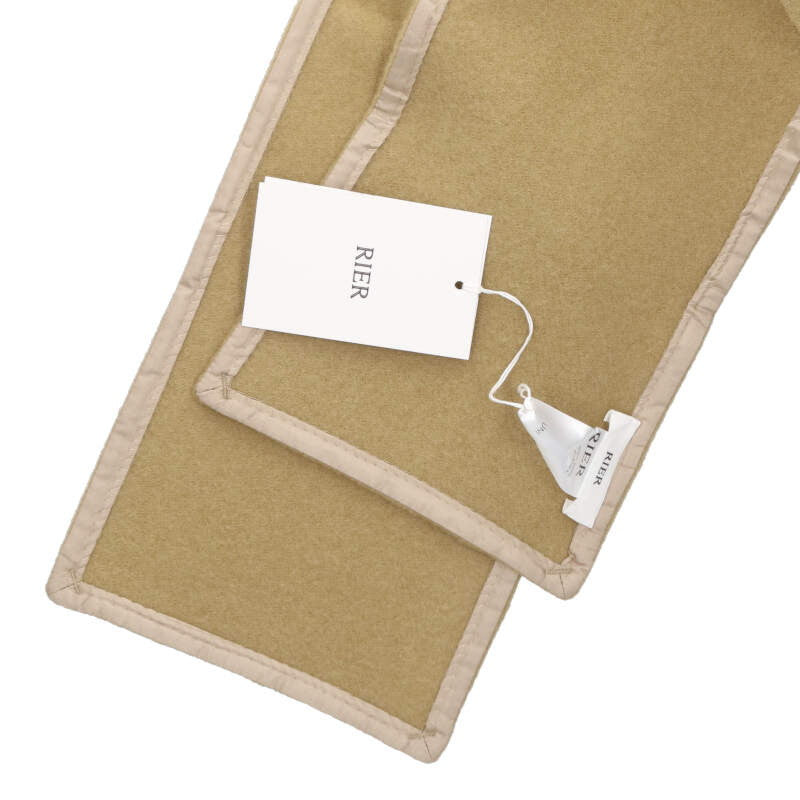 RIER Natural Fleece Scarf Beige Size ONE SIZE