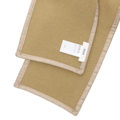 RIER Natural Fleece Scarf Beige Size ONE SIZE