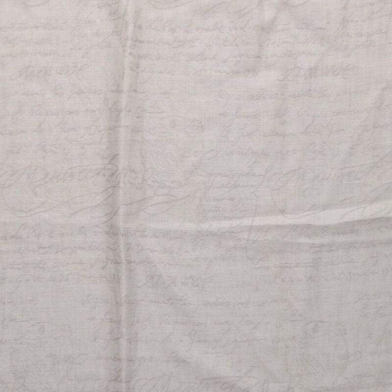 Berluti Cotton Cashmere Silk Calligraphy Scarf Size ONE SIZE