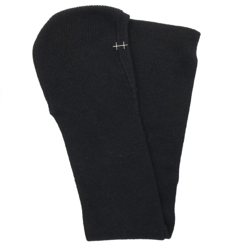 HELIOT EMIL PHOS Wool Nylon Hooded Scarf Black Size ONE SIZE