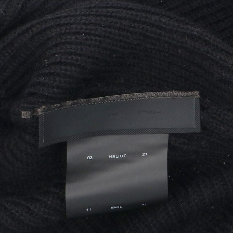 HELIOT EMIL PHOS Wool Nylon Hooded Scarf Black Size ONE SIZE