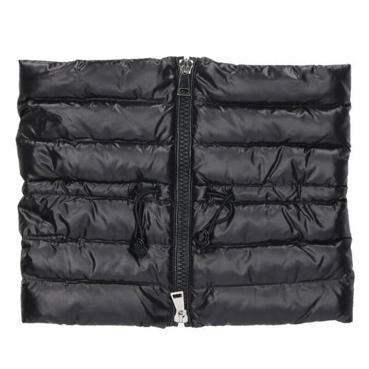 MONCLER Zip Up Down Puffer Neck Warmer Black