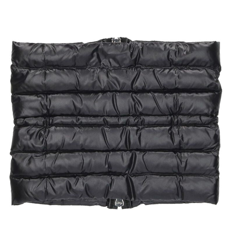 MONCLER Zip Up Down Puffer Neck Warmer Black