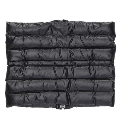 MONCLER Zip Up Down Puffer Neck Warmer Black