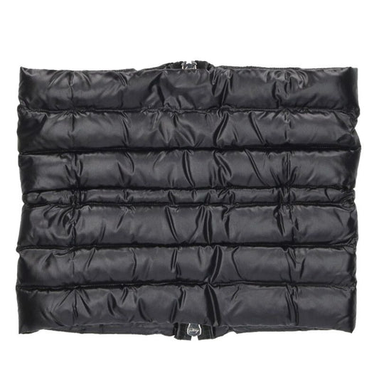 MONCLER Zip Up Down Puffer Neck Warmer Black