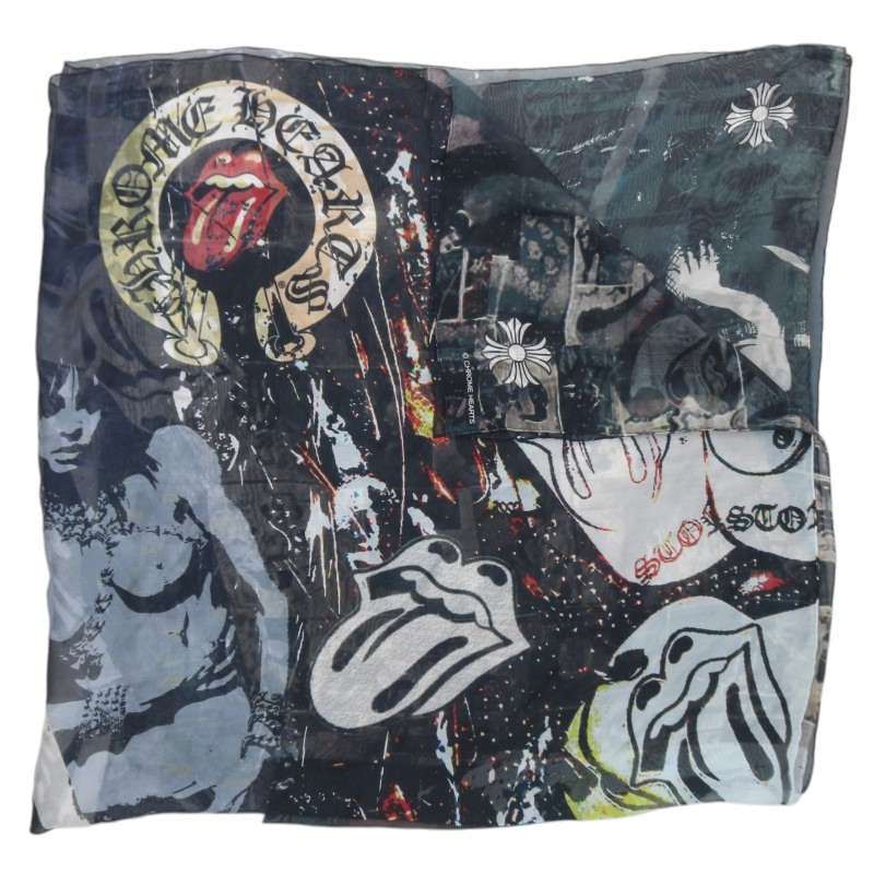 Chrome Hearts CH SCARF Rolling Stones ONE SIZE Ring Size ONE SIZE