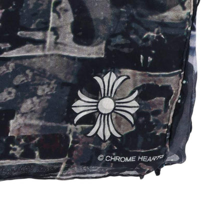 Chrome Hearts Rolling Stones Silk Scarf Black/Multi Ring