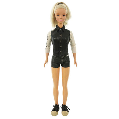 Chrome Hearts BARBIE DOLL Leather Set-up Figure Black